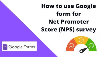 How to build NPS survey using google forms? | Compute NPS using Excel