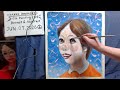 Oil painting  portrait day 6 op1700-6   [LIVE]--  "Contemporary art"