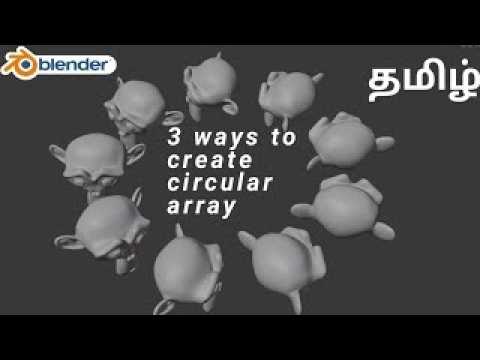 3 ways to create circular array in Blender#blendertutorial#blender3d#3dmodeling#blenderforbegginer