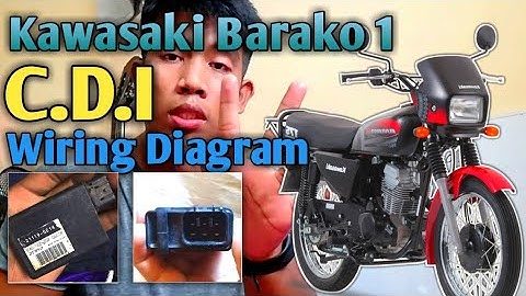 CDI wiring connection and diagram explained (KAWASAKI BARAKO 1)/ tagalog tutorial / Madali lang to.