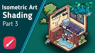 Isometric art | Shading | part3 | Infinite Painter