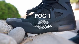 FOG 1 Triple Black Unbox Review Comparison On feet
