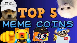 Top 5 MEME COINS