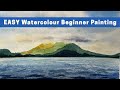 Step By Step Seascape Watercolour Tutorial For Beginners