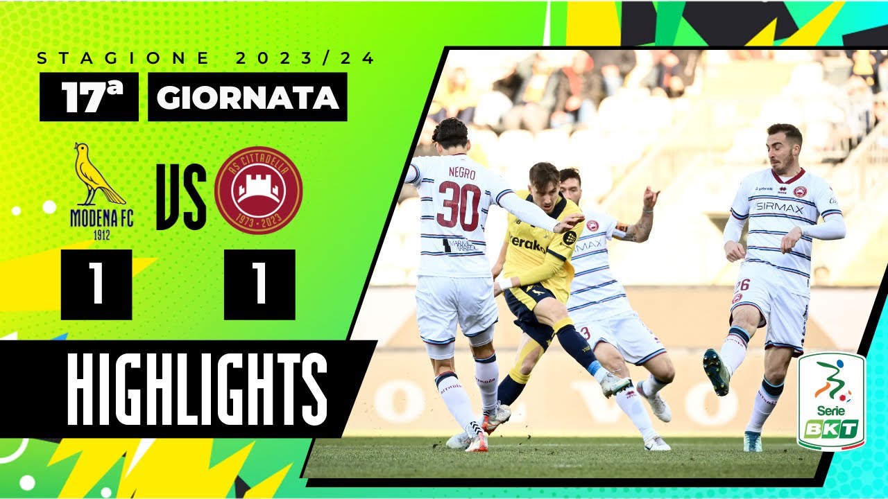 Comentário e comentários ao vivo de Modena vs Cittadella; Resultado,  16/12/2023 (Itália Série B)