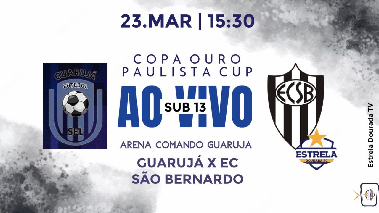 PRÉ-PAULISTÃO AO VIVO | E.C. SÃO BERNARDO/ESTRELA DOURADA FC x EC ...