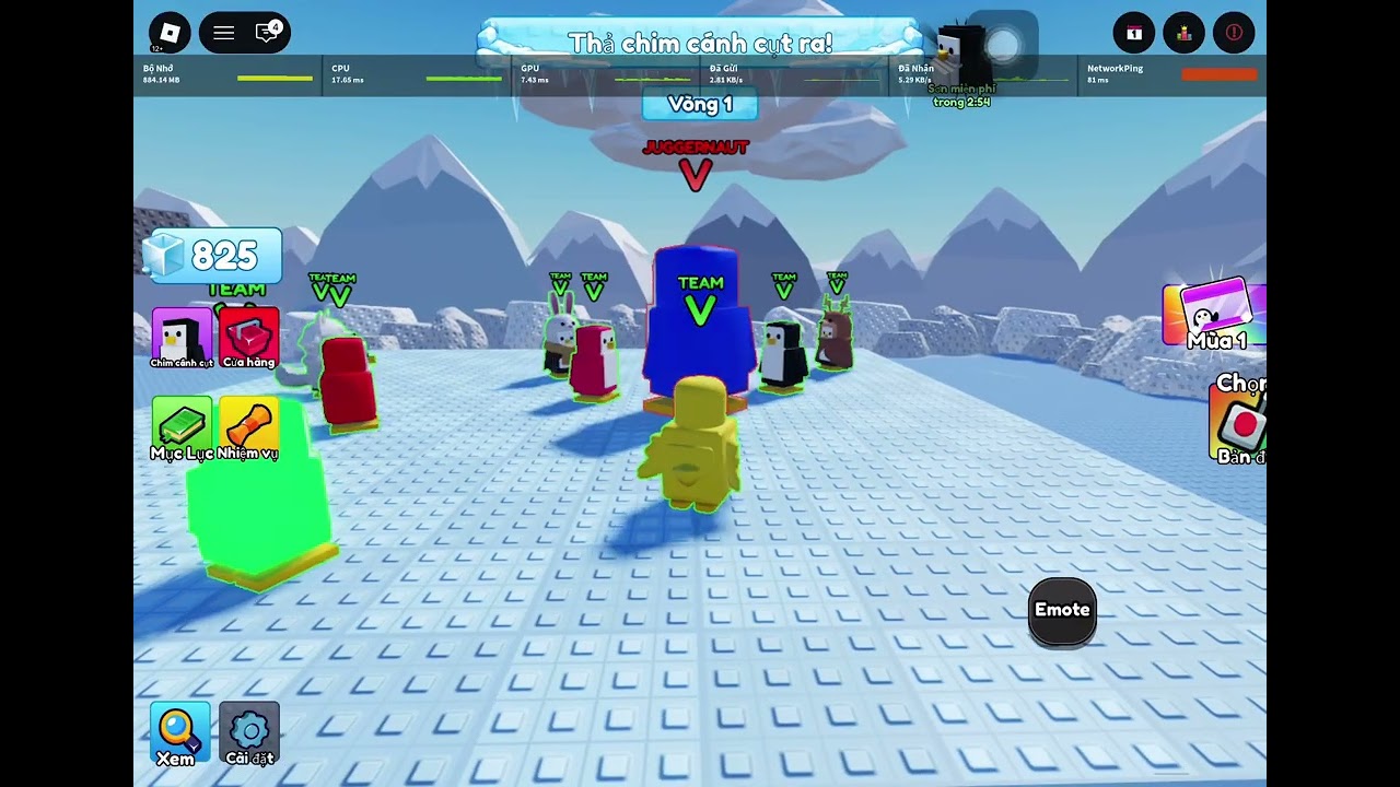 Làm CHIM CÁNH CỤT để chơi với những con CHIM CÁNH CỤT khác nhưng chỉ dùng sức mạnh dưới 3 |Knockout|