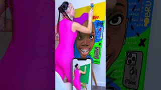 Tango Tenge Pop Art Tutorial #katebrush #tiktok #pawarholakhalidhobijatimere