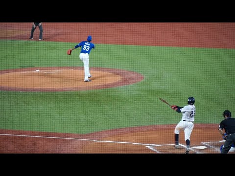 【D.サンタナ 17号 スワローズ同点劇(8回裏)】2023/9/20(水) D.サンタナ 右中間2ランホームラン(打点2)、パスボール 打席(8回裏) vs M.フェリス、松山晋也(中日ドラゴンズ)