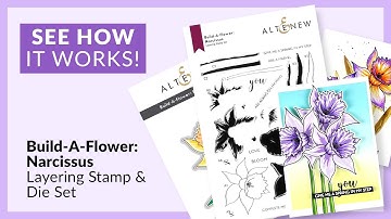 How to Layer Build-A-Flower: Narcissus Layering Stamp & Die Set