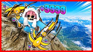 ATUN CLIMBS THE HIGHEST MOUNTAIN AND JUMPS TO GET RICH!! Roblox