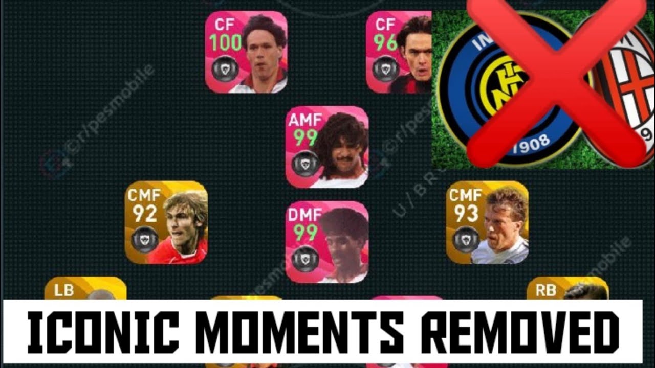 INTER&AC MILAN ICONIC MOMENTS REMOVED IN PES 2021?? | PES