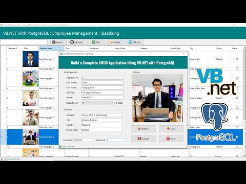 Visual Studio 2022 นำเข้าฐานข้อมูล PostgreSQL และเชื่อมต่อกับ Visual Basic .NET (Part 1/3)