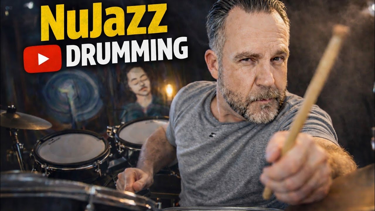 ACID JAZZ NUJAZZ DRUM BEAT | BACKING TRACK & HOW TO PLAY VIDEO