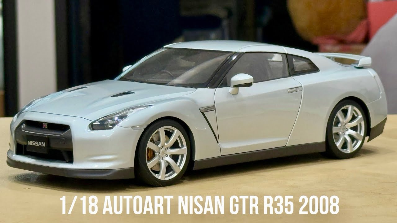 ミニカー Nissan GT-R (R35) 1/18 AUTOart Autoart 1/18 Nissan GTR R35 2009 review - YouTube