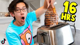Eating Only Viral TIKTOK Food For 24 Hours! - Challenge