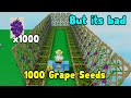 Bought 1000 Grape Seeds For 3 Million Coins But It's Bad And Useless - Sky Block Roblox