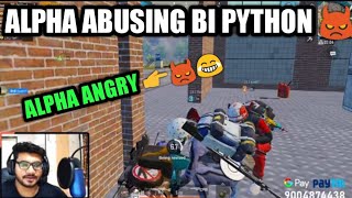 HYDRA ALPHA ANGRY ON BI PYTHON | ALPHA CLASHER TOP FUNNY MOMENTS Ep. 1