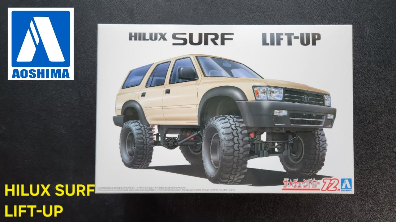 AOSHIMA HILUX SURF LIFT-UP Unboxing | 1/24 Scale Off-Road Model Kit
