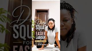 Deep squat stretch: what it does #pregnancyexercise  #newmom #pregnancytips #thirdtrimester #baby