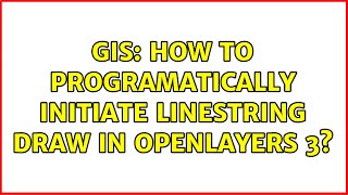 GIS: How to programatically initiate LineString Draw in OpenLayers 3