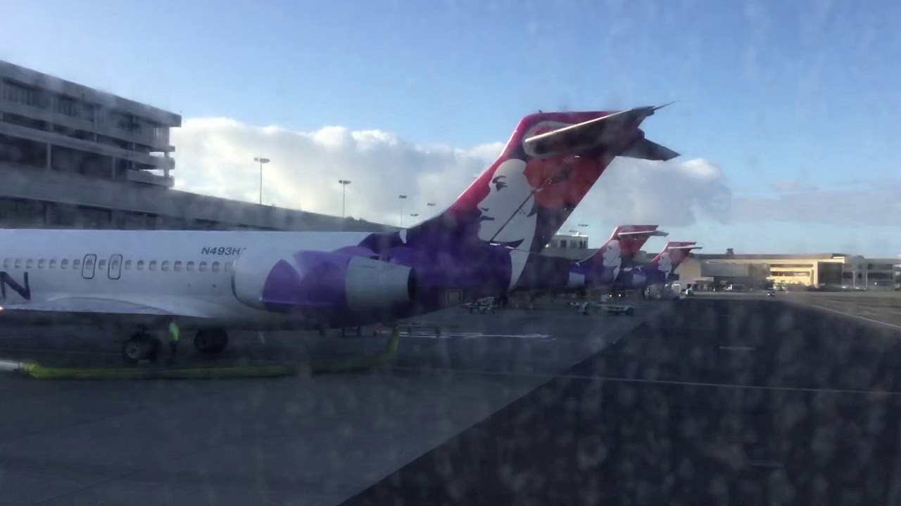 Hawaiian Airlines Boeing 717 safety announcement YouTube