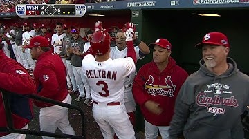 WSH@STL Gm2: Beltran crushes a long ball to left