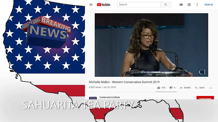 Michelle Malkin speaking, and Debbie Aldrich inter...
