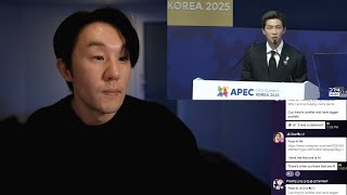 (TRANSLATED) JIN JUNGKOOK WEVERSE LIVE & RM APEC KEYNOTE SPEECH