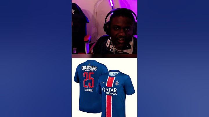 Je vous présente mon maillot du PSG avec étoile