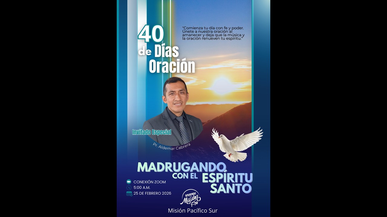 MADRUGANDO CON EL ESPIRITU SANTO.  DIA 25: COMO MANTENER LA PLENITUD I.  PR ALDEMAR CABRERA