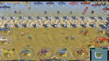 Civ 5 AI Only Timelapse: Mirror Battle (Original and Custom Civs Deathmatch)