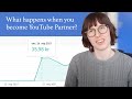 How much money does a new YouTube Partner make? | A casual video update about life and youtube