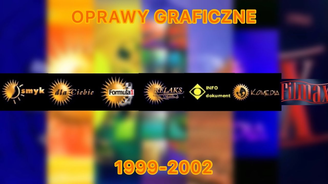 [KOMPILACJA] Oprawy Kanałów Polsatu 2 Cyfrowego (1999-2000 i 2000-2002) - • Smyk/Junior
• Dla Ciebie/Ona
• Formuła 1/On
• Relaks/Muzyczny Relax (brak oprawy)
• Info Dokument - Spotkania/Info (brak oprawy)
• Komedia
• Filmax