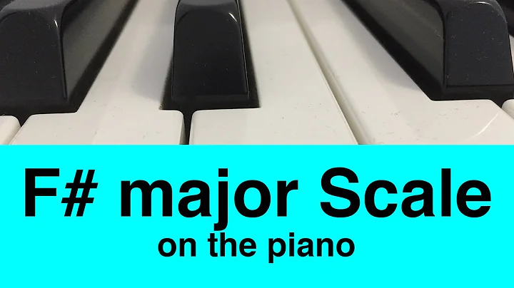 F# Major Scale Piano Tutorial✨