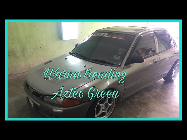 Wira Sedan Tukar Warna Aztec Green Pearl class=