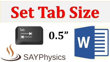 How to change tab size in MS Word