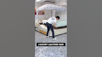 Product Link in Comments ▶️Luxury Leather Multifunctional Modern Bed Frame with Massage Chair