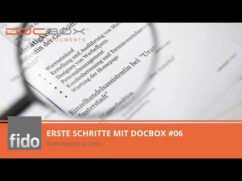 #06 Revisionssichere Archivierung mit der DOCBOX - Video 6: Dokumente suchen und finden