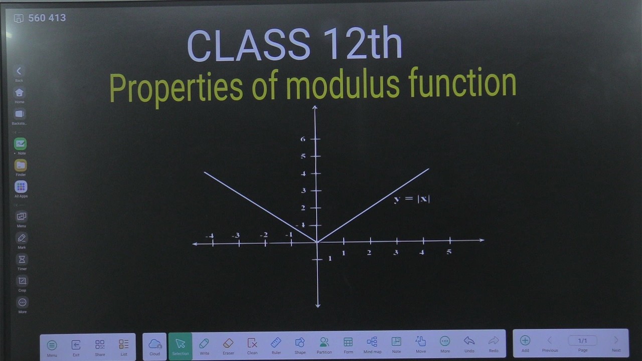 CLASS -12TH/ PROPERTIES OF MODULUS FUNCTION - YouTube