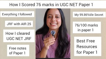 How I Scored 76 Marks in UGC NET Paper 1 with Self Study | Strategy & Resources #ugcnet2025 #netjrf