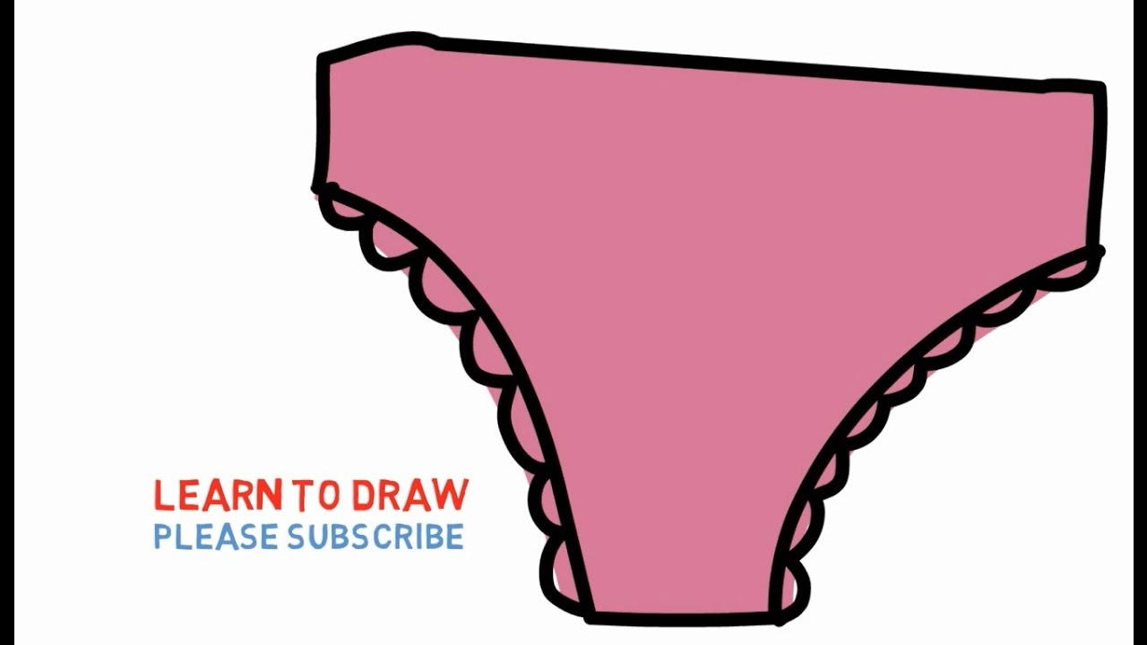 Easy Step For Kids How To Draw a Panties 