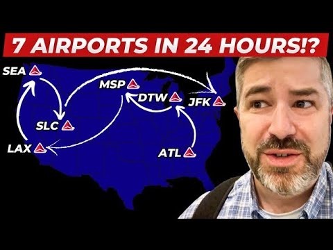 Can I fly to EVERY DELTA HUB Airport in 24 HOURS?