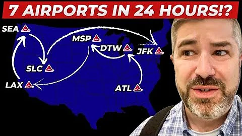 Can I fly to EVERY DELTA HUB Airport in 24 HOURS?