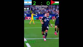 Argentina 🇦🇷 vs Jordan 🇯🇴 | FIFA World Cup 2026 Group Stage 1st Half Match 🔥⚽ | Football Shorts