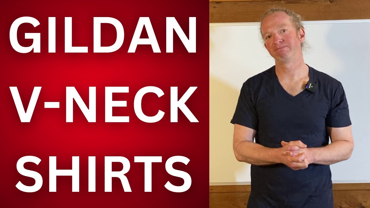 Gildan V-Neck Shirts - YouTube