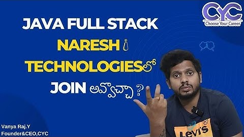 Naresh I Technologiesలో |Java Full Stack course in Hyderabad |Best Java institutes in Hyderabad |CYC
