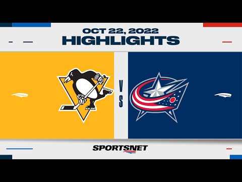 NHL Highlights | Penguins vs. Blue Jackets - October 22, 2022