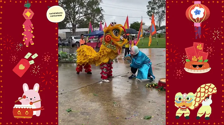 Year of the Rabbit. Chinese New Year Lion Dance 农历新年舞狮. 恭喜发财！ - 天天要闻