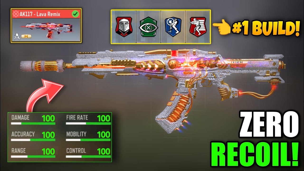 *NEW* AK117 GUNSMITH Season 4 COD Mobile | AK117 Best Attachments COD ...